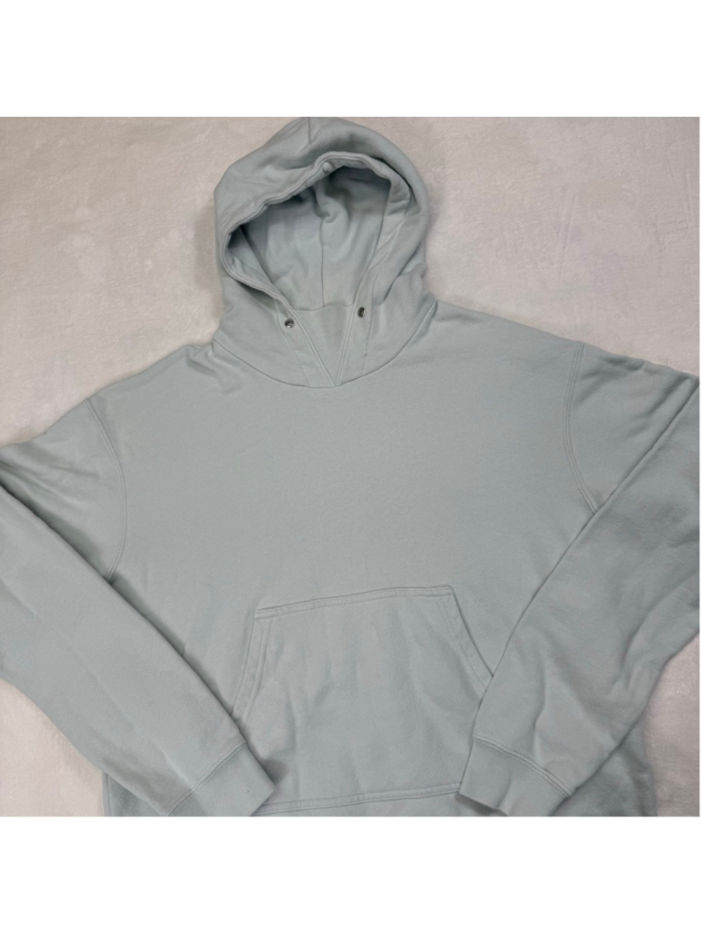 Men's John Elliott Hoodie Pullover Medium Size 2 Light Blue Made In USA